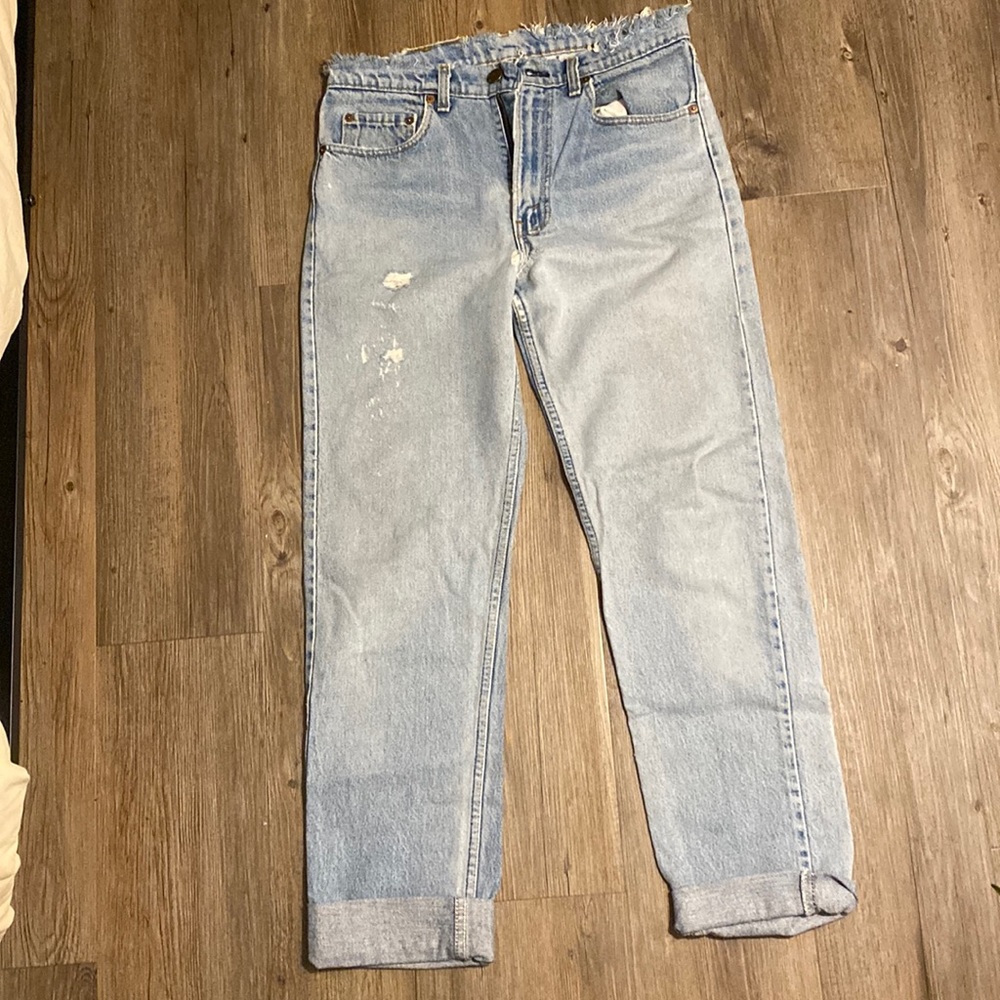 Distressed Levi Jeans